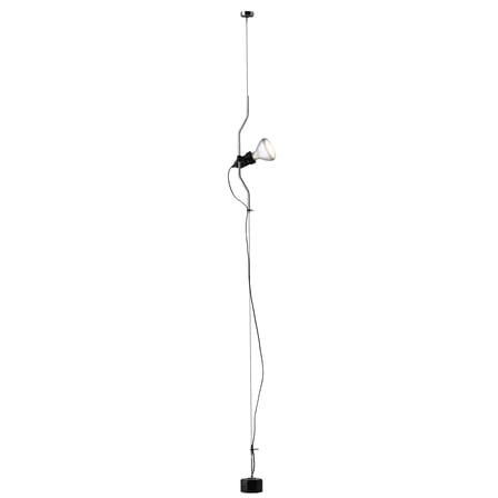 Lampadaire Parentesi métal / Branchement secteur - Réédition 1971 - Flos
