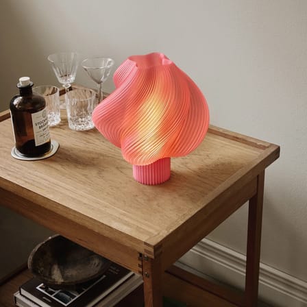 Lampe de table Soft Serve Regular rose / H 26 cm - CRÈME ATELIER