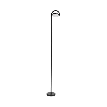 Lampadaire Marselis métal noir / Diffuseur orientable - H 126 cm - Hay