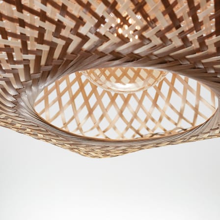 Madura Pendant wood beige / Ø 87 x H 20 cm - Bamboo - GOOD&MOJO