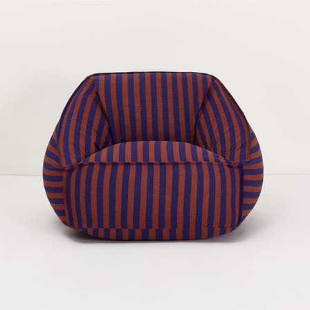 Pouf Ziggy tessuto blu - NOBODINOZ