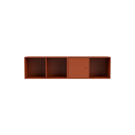 Rangement mural Line bois orange / L 139.2 x P 30 cm H 35.4 cm - MONTANA