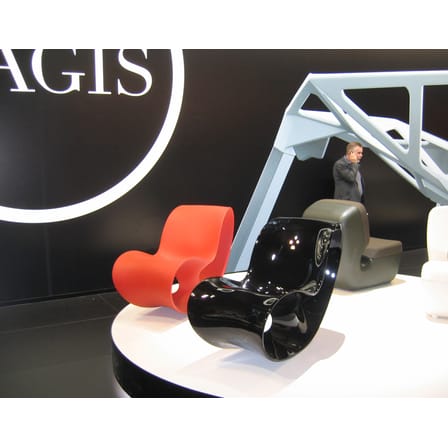 Rocking chair Voido plastique gris - Magis