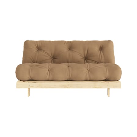 Schlafcouch Roots holz braun / B 160 cm - 3 Positionen / Struktur Pinie Klare Kiefer - KARUP