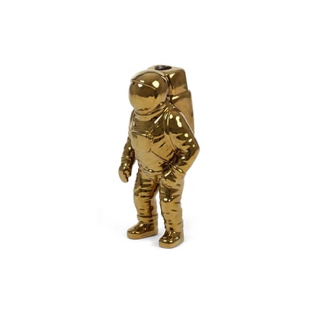 Soliflore Cosmic Diner Starman céramique or métal / H 28 cm - Seletti