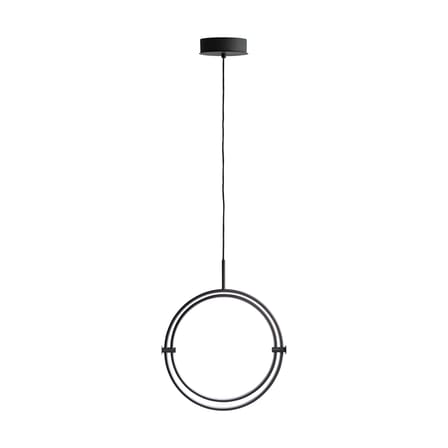 Suspension Maru Big LED métal noir / Anneaux modulables - Ø 41 cm - 101 COPENHAGEN