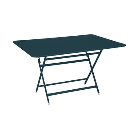Table pliante Caractère métal bleu / 128 x 90 cm - 6 personnes - Fermob