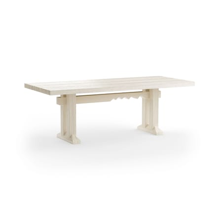 Table rectangulaire Forma bois blanc / 220 x 90 cm - HK LIVING