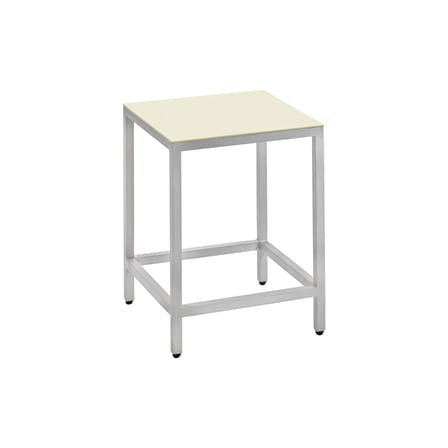 Tabouret Alu Stool métal blanc / Small - H 45 cm - valerie objects