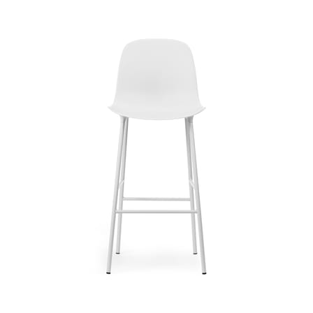 Tabouret de bar Form plastique blanc / H 75 cm - Normann Copenhagen