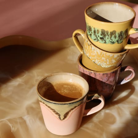 Set de 4 tasses à café 70s ceramics / 27 cl - HK LIVING