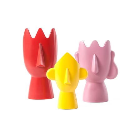 Vase Diavoletti céramique rouge / H 37,5 cm - Alessandro Mendini & Daniel Eltner, 2018 - Cappellini