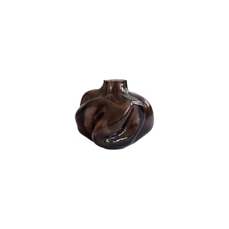 Vase Wabi Medio verre marron / Ø 32,5 x H 28 cm - 101 COPENHAGEN