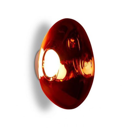 Melt Surface Wall light plastic material orange metal / LED - Ø 50 cm / Color changing - Tom Dixon
