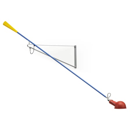 Applique avec prise 265 métal multicolore / L 205 cm - Modèle de 1973 - Flos