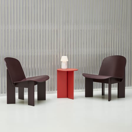 Chisel Armchair wood red - Hay