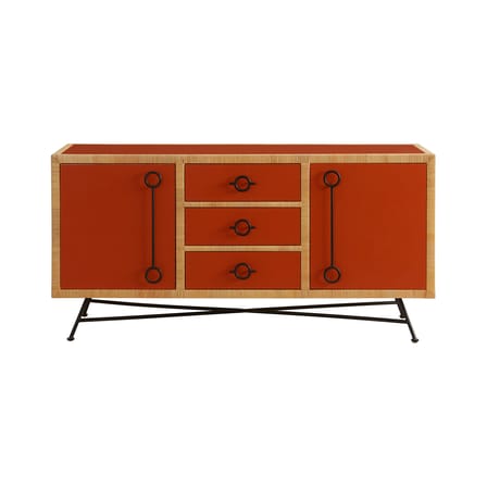 Buffet Wellington bois orange / L 162.5 x H 79 cm - Jonathan Adler