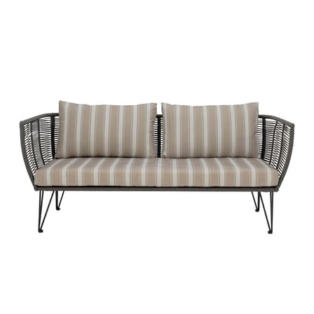 Canapé de jardin 3 places Mundo / L 175 cm - Fils PVC - Bloomingville