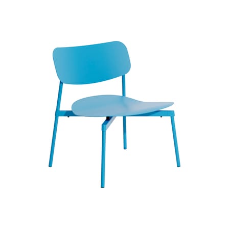 Fauteuil bas Fromme métal bleu / Aluminium - Petite Friture