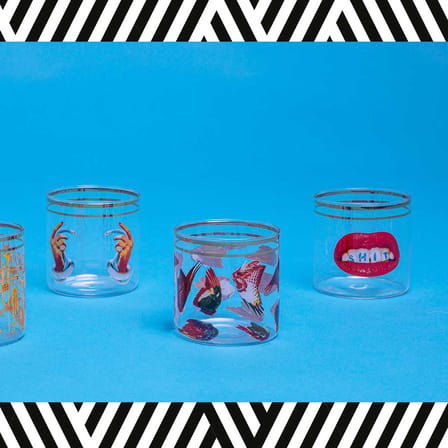 Toiletpaper - Shit Glass glass multicoloured / H 8.5 cm - Seletti