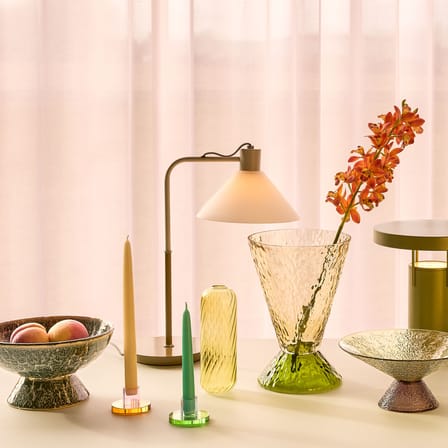 Lampe de table Spot verre beige - HÜBSCH