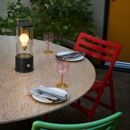 Lampe sans fil rechargeable The Muse 2.0 métal noir / IP44 - TALA