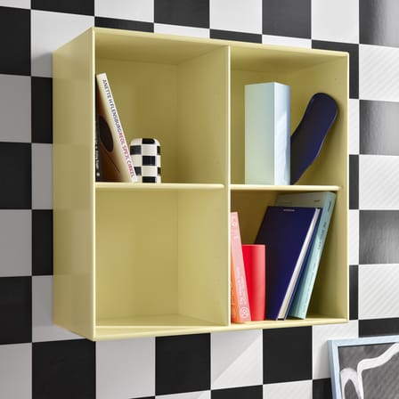 Rangement mural Show bois rose / L 69,6 x P 30 x H 69,6 cm - MONTANA