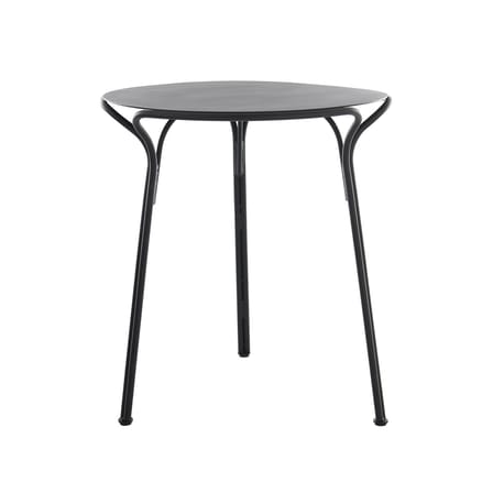 HiRay Round table metal black / Metal - Ø 60 cm - Kartell