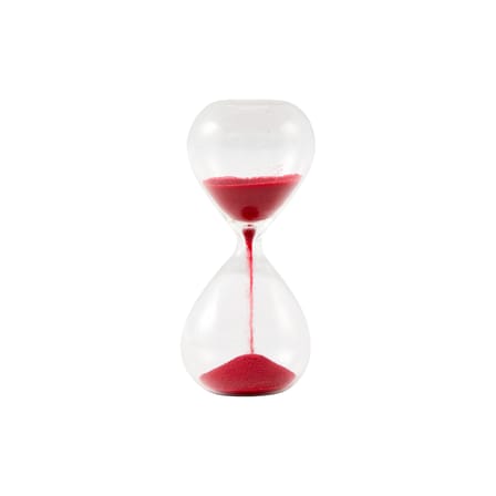Sablier Ball XXS rouge /  30 sec. - H 8,5 cm - Pols Potten