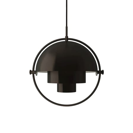 Suspension Multi-Lite Small métal noir / Ø 25 cm - Modulable & orientable / Réédition 1972 - Gubi