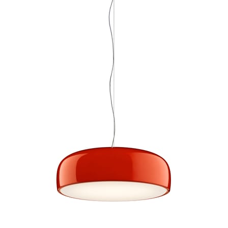 Suspension Smithfield métal rouge / Ø 60 cm - Flos
