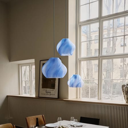 Suspension Soft Serve 02 bleu / Ø 31 x H 25 cm - CRÈME ATELIER