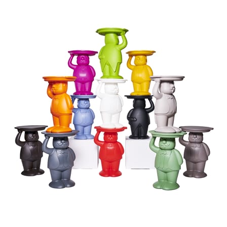 Table d'appoint Ambrogio plastique noir / 42,5 x 38,5 x H 60,5 cm - Slide