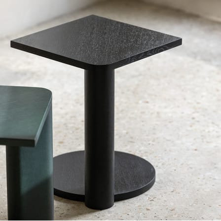 Table d'appoint Galta Forte Side bois noir / 38 x 38 x H 47 cm - KANN DESIGN