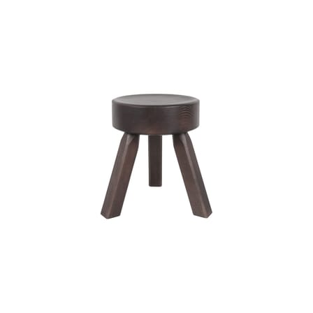 Tabouret AML bois marron / Ø 32,5 x H 32,5 cm - Frama 