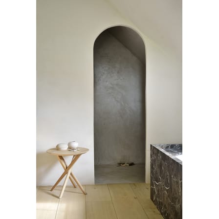 Tavolino d'appoggio Mikado legno naturale / Rovere massello - Ø 50 cm - Ethnicraft