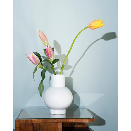Vase Strøm Large céramique gris / H 24 cm - Fait main / Nicholai Wiig-Hansen, 2016 - raawii