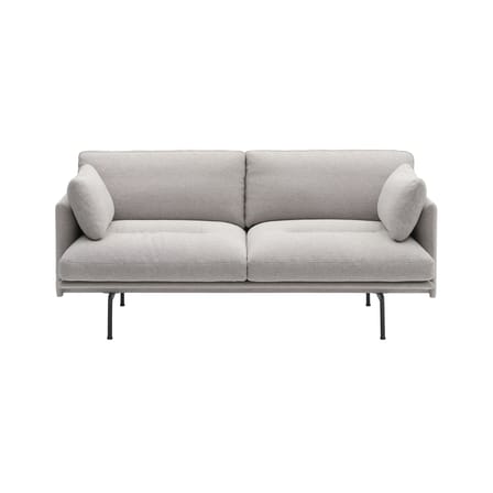 Accessorio  tessuto grigio / Cuscino decorativo per divani Outline - 55 x 30 cm - Muuto