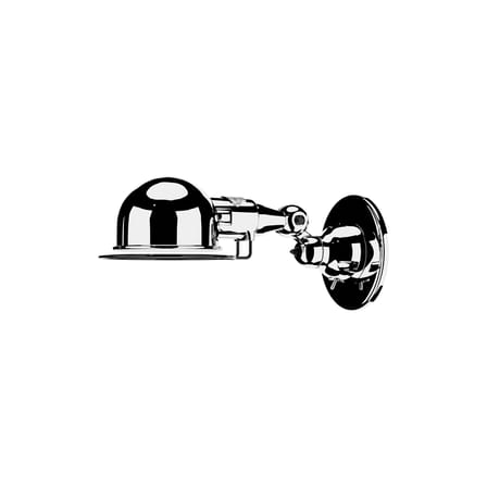 Applique Signal SI300 métal chromé / Design 1950 - Orientable + interrupteur intégré - Jieldé