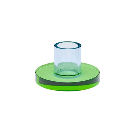 Bougeoir Astra Small verre vert - HÜBSCH