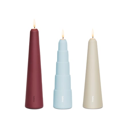Set de 3 bougeoirs Spire métal multicolore Trio - Fatboy