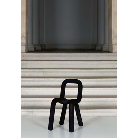 Chaise rembourrée Bold tissu noir / Big Game, 2009 - Moustache
