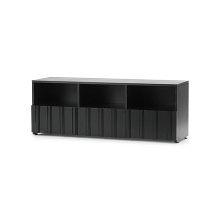 Buffet bas Rib bois noir / L 120 x P 38 x H 44 cm - Normann Copenhagen