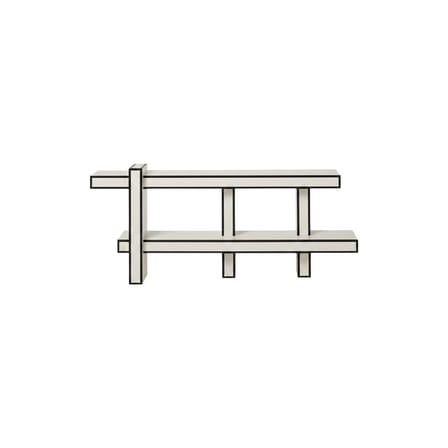 Lepid Console wood white / L 150 x H 70 cm - Kartell