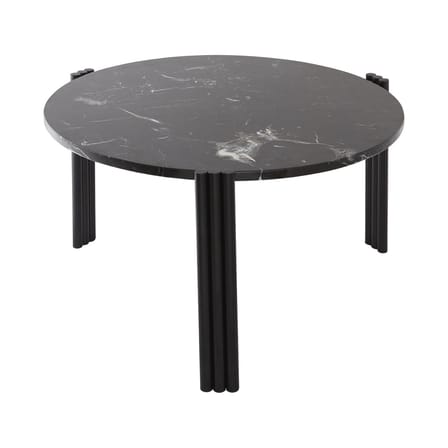 Couchtisch Tribus schwarz / Ø 60 x H 35 cm - Marmor - AYTM