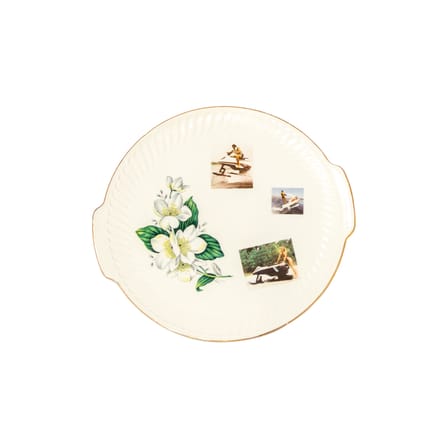 Plat 04,91_Tableware / Jetski - Chiné et sérigraphié / Pièce unique - MARION MAILAENDER