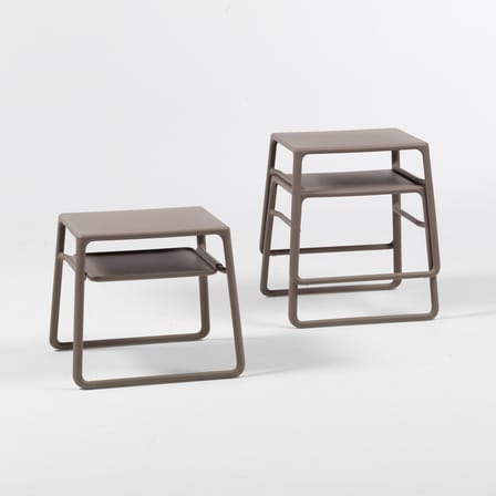 Pop End table composite material beige / 44 x 39.5 x H 38.5 cm - NARDI