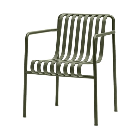 Fauteuil empilable Palissade Dining Large métal vert / Bouroullec, 2016 - Hay