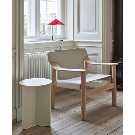 Lampe de table Matin Small LED tissu rouge / H 38 cm - Hay