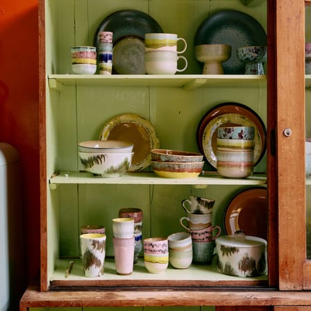 Mug 70s ceramics céramique multicolore / Set de 2 - 30 cl - HK LIVING